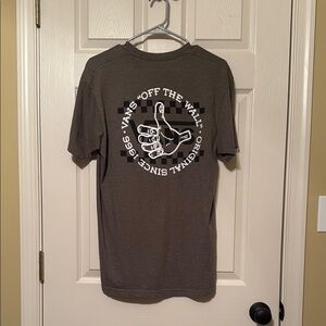 Vans Gray Short Sleeve Graphic Tee EUC